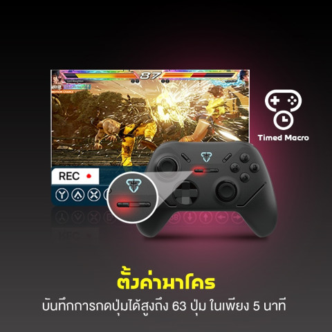 FANTECH รุ่น WGP13S จอยเกมมิ่ง joystick คอนโทรลเลอร์ รูปทรงสไตล์ X-BOX Wireless 2.4Ghz Gaming Controller Image4