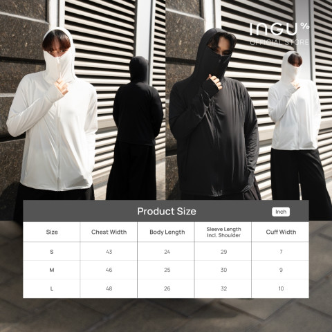 INGU UV Guard Jacket UPF 50+ เสื้อกันแดด มีค่า UPF50+ Image6