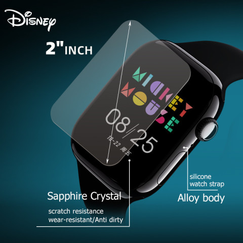 [ที่ได้รับอนุญาตอย่างเป็นทางการ] ดิสนีย์มิกกี้เพื่อสุขภาพนาฬิกาสมาร์ทน้ําตาลในเลือดที่แม่นยําเลือดออกซิเจนอัตราการเต้นหัวใจการตรวจสอบการนอนหลับ80+โหมดกีฬาโลหะร่างกายหน้าจอขนาดใหญ่ข้อมือจ่ายเงินAIผู้ Image5