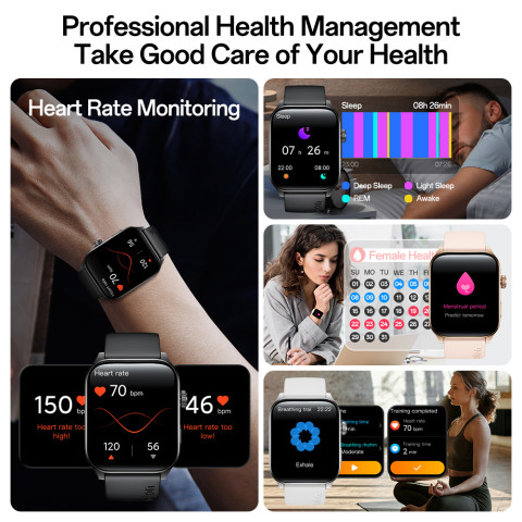 Aolon Curve 3 สมาร์ทวอทช์หน้าจอโค้ง 1.93" แบตเตอรี่ใช้งานยาวนาน 240 ชั่วโมง ปุ่มปรับแต่งได้ ตัวเครื่องน้ำหนักเบา กันน้ำ Image5