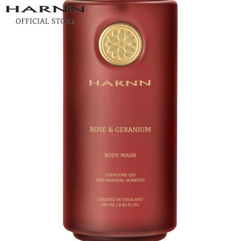 HARNN ROSE & GERANIUM BODY WASH 250 ML. เจลอาบน้ำ ครีมอาบน้ำ ครีมทาผิว โลชั่นทาผิว ครีมบำรุงผิว เจลอาบน้ำกลิ่นหอม ผลิตภัณฑ์อาบน้ำ ผลิตภัณฑ์ดูแลผิว ผิวชุ่มชื่น Image2