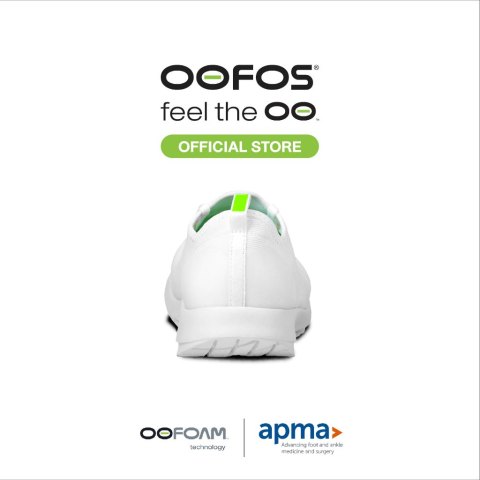 OOFOS OOmg Women's Sport Lace White รองเท้าเพื่อการฟื้นฟู Image5