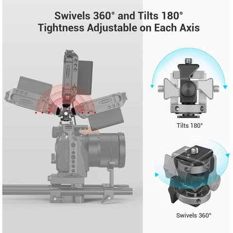 🔥ส่งไวจากไทย🔥Smallrig อุปกรณ์เมาท์ ขาตั้งหมุนได้ พร้อมเมาท์ยึดติด Cold Shoes สามารถปรับได้ Image5