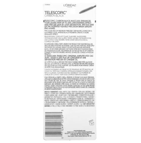 LOreal - Telescopic Original Mascara Lengthening 8.0mL มาสคาร่า ปัดขนตา เพิ่มความหนา ติดทน Image2