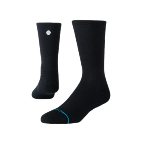 STANCE ถุงเท้าวิ่ง RUNNING SOCKS รุ่น SOLID UL CREW   BLACK Image1