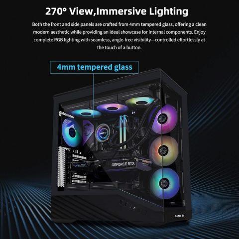Lian Li Vector V100 RGB Mid-tower Case (Black/White) Image4