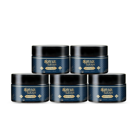 (พร้อมส่ง) Sukaya สุขกายะ บาล์มเมล็ดกัญชง สูตรตำรับโบราณ สารสกัดธรรมชาติ 5 กระปุก Image1