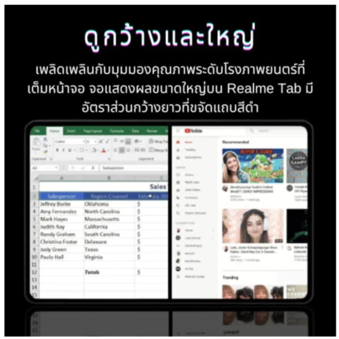 แท็บเล็ต Oppo Pad Air 12" 2026 5G | RAM 16GB/ROM 512GB | Android 12 | ซิมการ์ด + WiFi | เล่นเกมและดูหนังได้อย่างลื่นไหล Image5