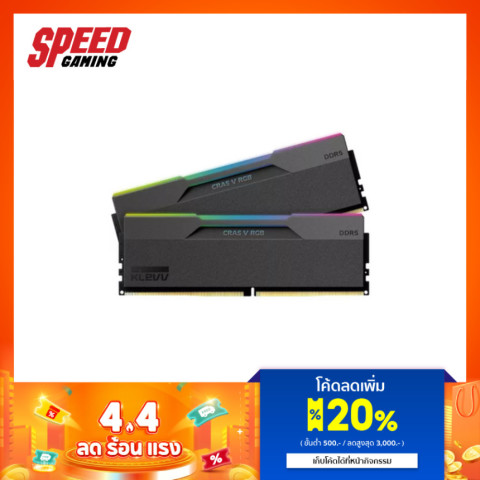 KLEVV CRAS V Gaming OC Memory 32GB (16GBx2) DDR5 6000MHz CL28 | RAM (แรม) By Speed Gaming Image1