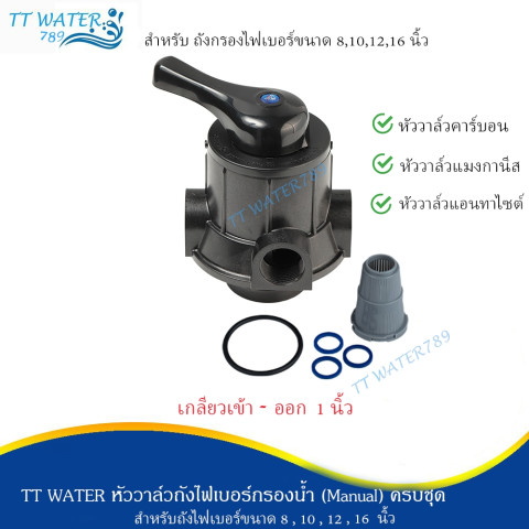 TT WATER หัววาล์วควบคุม (Manual) เกลียวเข้า-ออก 1 นิ้ว ก้านดำ ก้านเงิน อุปกรณ์ครบชุด รุ่นF56A2  และ F64A2 รับประกัน 1 ปี Image2