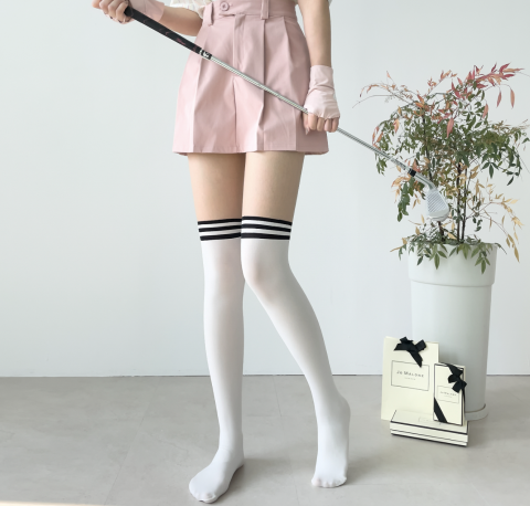 ถุงน่องกันแดด แบบมีถุงเท้าในตัว  สำหรับตีกอล์ฟ  ใส่ขึ้นมาน่ารักมาก Image3