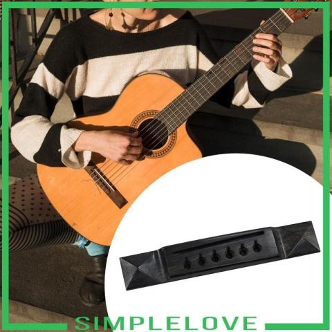 [เรียบง่าย] สะพานกีตาร์ไม้กีตาร์อะคูสติกสะพานไม้มะเกลืออานสําหรับหกสตริงกีตาร์ส่วนทดแทนวัสดุทนทานเหมาะสําหรับของขวัญให้ตกแต่งบ้าน Image6