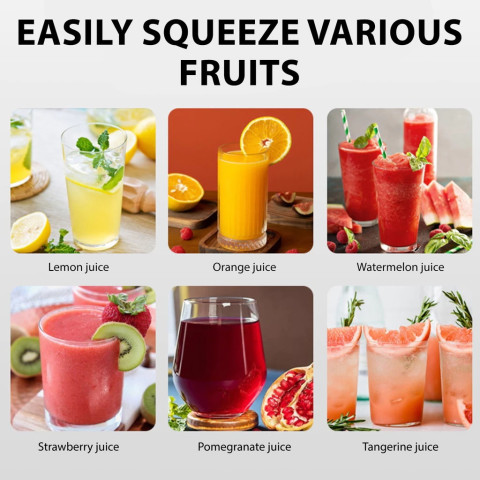 เครื่องคั้นน้ําผลไม้ด้วยตนเองเชิงพาณิชย์ Lemon Orange squeezer ผลไม้กด Citrus Juicer HeavyDuty Vortex คุณภาพสูง Image4