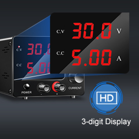Nice-power พาวเวอร์ซัพพลาย DC 30V 5A SPS-E305 ปรับได้ 4 หลัก 0-150W AC100-240V Image7