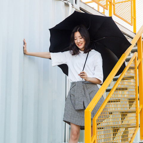 ร่มพับ ร่มสีมินิมอล UV กันยูวี 100%  ร่มขนาดเล็ก Image3