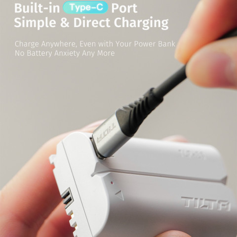 TILTA เครื่องชาร์จแบตเตอรี่กล้อง 4 ช่อง 2400mAh Sony NP-FZ100 เครื่องชาร์จแบตเตอรี่ NP-W235 / DMW-BLK22 / EN-EL15 / LP-E6 เครื่องชาร์จแบตเตอรี่กล้อง FX3 A6600 A6700 A7R4 A7C zve Image3