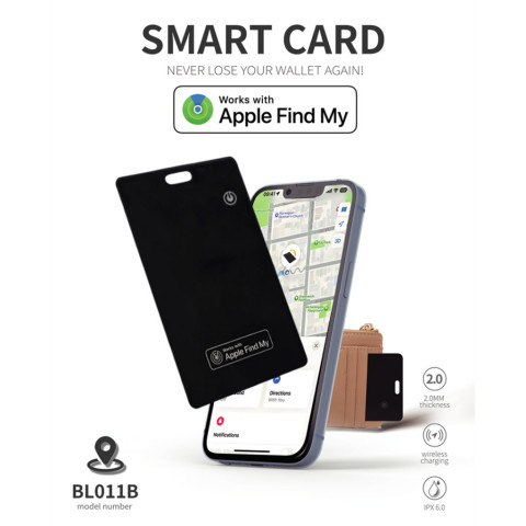 MiLife สมาร์ทการ์ด Global GPS การ์ดป้องกันการสูญหายไร้สายชาร์จ IPX6 กันน้ําสําหรับ Apple ค้นหาของฉัน Image7