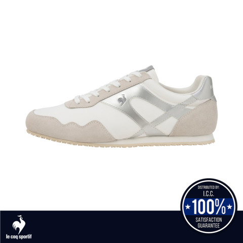 le coq sportif รองเท้าชาย-หญิง รุ่น LCS NANCY CLASSIC สีขาว-เงิน (รองเท้าผ้าใบ,รองเท้าแฟชั่น) Image1