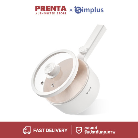 Simplus หม้อไฟฟ้า 1.5L หม้ออเนกประสงค์ อาหารไม่ติดหม้อ 600W เหมาะสำหรับ 2-3 คน ควบคุมอุณหภูมิ DZGH002 Image1