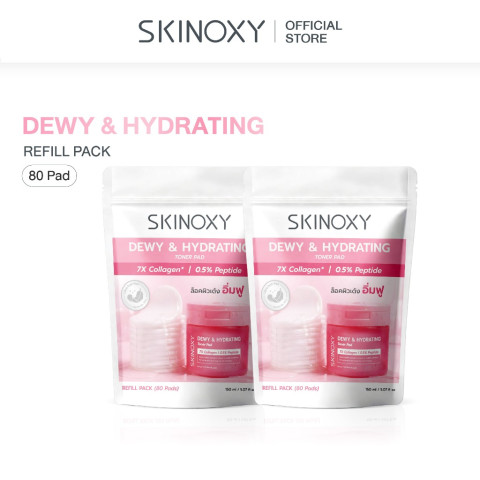 [ใหม่!! Refill Pack] SKINOXY Toner Pad Refill โทนเนอร์แพด รีฟิลแพ็ค สุดคุ้ม ขนาด 80 แผ่น (มีให้เลือก 2 สูตร) Image4