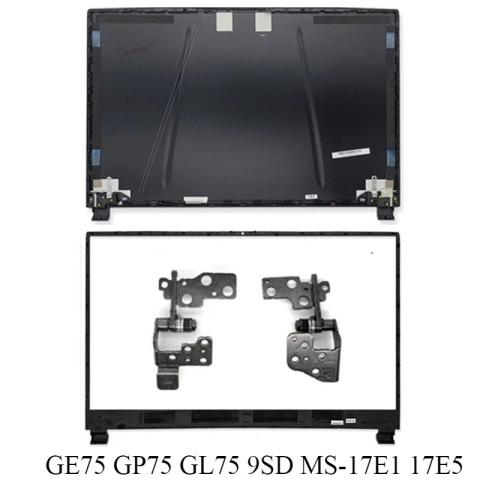 ใหม่สําหรับ MSI GE75 GP75 GL75 9SD MS-17E1 17E5 หน้าจอ LCD ปกหลังบานพับด้านหน้าเสือดาวแล็ปท็อปกรณีสกรู 17.3 นิ้ว Image1