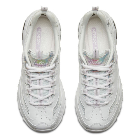 Skechers สเก็ตเชอร์ส รองเท้าผู้หญิง Women Online Exclusive D'lites Sport Shoes - 66666200-WHT Air-Cooled Memory Foam Image5