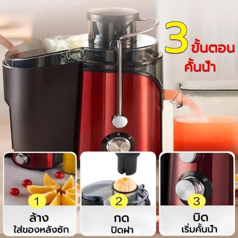 เครื่องสกัดน้ําผลไม้ คอขวดใหญ่ ผลผลิตน้ำผลไม้สูงมาก เครื่องปั่นน้ำผลไม้ เครื่องปั่นผลไม้ Image7