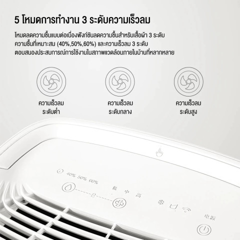 NEW WIDETECH Internet Dehumidifier เครื่องลดความชื้นอัจฉริยะรุ่น APP เชื่อมโยงลดความชื้นมัลติฟังก์ชั่น 12/16/18L/24/30L Image5