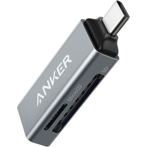 Anker USB-C 2-in-1 Card Reader Supports SDXC/SDHC/SD/MMC/RS-MMC/microSDXC/microSDHC/microSD/UHS-I cards Image1