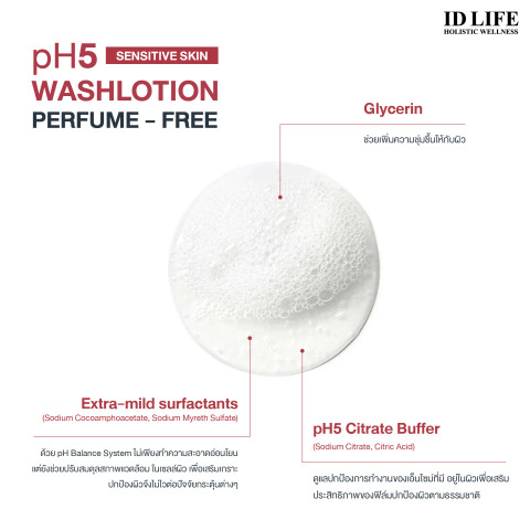 สูตรจำหน่ายเฉพาะใน รพ. | ของแท้ 100% | Eucerin pH5 WASHLOTION PERFUME FREE 400 ML | ผลิตภัณฑ์ทำความสะอาดผิว ปราศจากน้ำหอม สำหรับผิวแห้ง บอบบาง แพ้ง่าย Image5