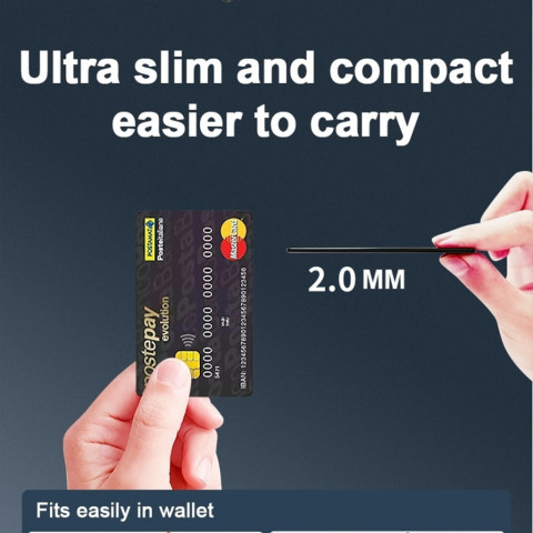 MiLife สมาร์ทการ์ด Global GPS การ์ดป้องกันการสูญหายไร้สายชาร์จ IPX6 กันน้ําสําหรับ Apple ค้นหาของฉัน Image5