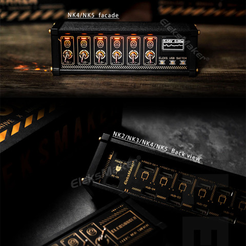 EleksMaker Zonealized ซ็อกเก็ตสวิตช์ควบคุมด้วยเสียง USB ชุบทอง สไตล์เรโทร สําหรับของขวัญแฟนหนุ่ม NK Image4