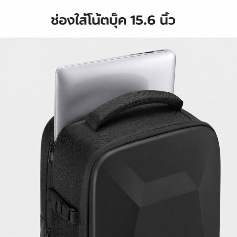 K&F CONCEPT กระเป๋ากล้อง Hard Shell Camera Backpack กันน้ำ 22L กระเป๋าเป้สะพายหลังกล้อง ใส่ 2 กล้อง Image5