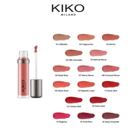 KIKO MILANO New Lasting Matte Veil Liquid Lip Colour ลาสติ้ง แมตต์ เวล ลิควิด ลิป คัลเลอร์ (ลิปแมท ลิปจิ้มจุ่ม ติดทน) Image4