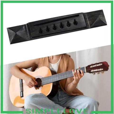 [เรียบง่าย] สะพานกีตาร์ไม้กีตาร์อะคูสติกสะพานไม้มะเกลืออานสําหรับหกสตริงกีตาร์ส่วนทดแทนวัสดุทนทานเหมาะสําหรับของขวัญให้ตกแต่งบ้าน Image5