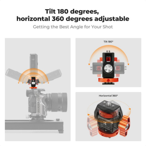 K&F Field Monitor Mount Holder Swivel (KF31.133) Image3