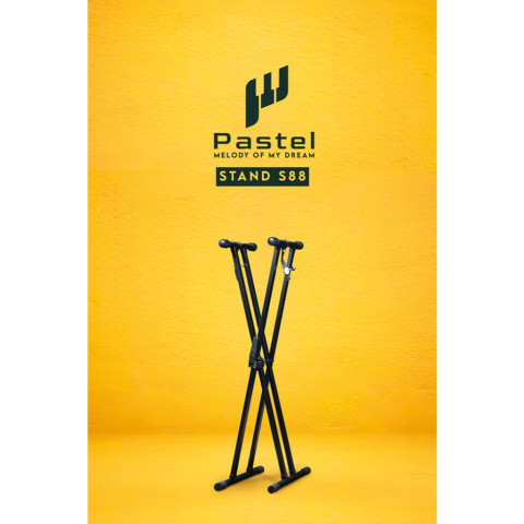 Pastel S88 ขาตั้งคียบอร์ด X คู่ มีตัวจับปรับระดับ Image3