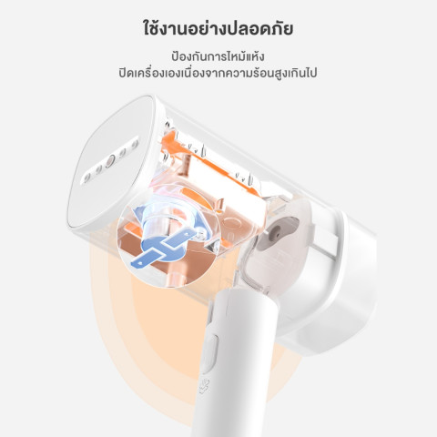 Simplus เครื่องรีดไอน้ำมือถือ 1200 วัตต์ แรงพลังสูง ถังน้ำ 180 มล. พับได้ พกพาง่าย ใช้งานได้ทั้งแบบแขวนและแบบวางรีด GTJH020 Image8