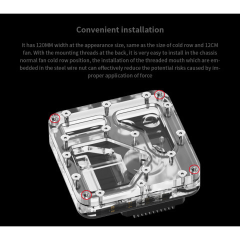 BARROW Distroplate DC17-SDB ปั้มติดถังพักน้ำ ขนาด 120/240/360mm Universal Integrated Waterway Board Image3