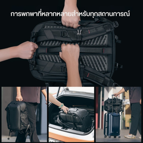 Ulanzi BP09 Camera Backpack กระเป๋ากล้อง DSLR เลนส์กล้อง ความจุ 22L กระเป๋าสะพาย กระเป๋าเป้ กันน้ำ Image7