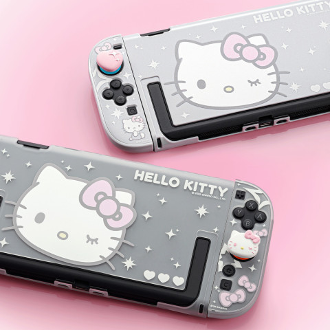 Geekshare HelloKitty เคสป้องกันกึ่งโปร่งใสสําหรับ Nintendo Switch 2 Image3