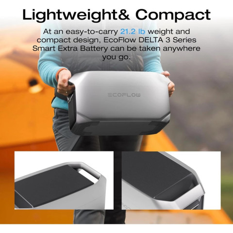 EcoFlow DELTA 3 Series Smart Extra Battery 1024Wh LiFePO4 (รับประกัน 3ปี) Image1