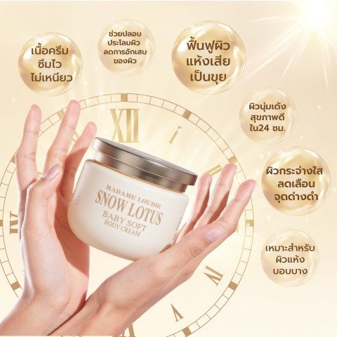 โปร 12.12 มาดามหลุยส์: เซตดูแลผิวสวย 3 ชิ้น ✔[บอดี้ครีม1+เซรั่มล้างหน้า1+ครีมบำรุงผิวหน้า1] ราคา 3340.- : ของแท้100% มีปลายทาง  [กดตะกร้า] Image2