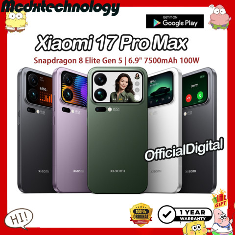 Xiaomi 17 Pro Max Snapdragon 8 Elite Gen 5 6.9 inches 7500mAh 100W | สนับสนุน Google & ไม่มีไทย | รับประกัน 12 เดือน Image1