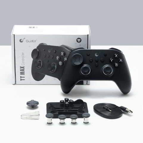 GuliKit TT Max Controller NS69 พร้อมความตึงแบบปรับได้ TMR จอยสติ๊กความเข้ากันได้สวิตช์ 1/2/PC-Windows/iOS/Android/SteamoOS Image5