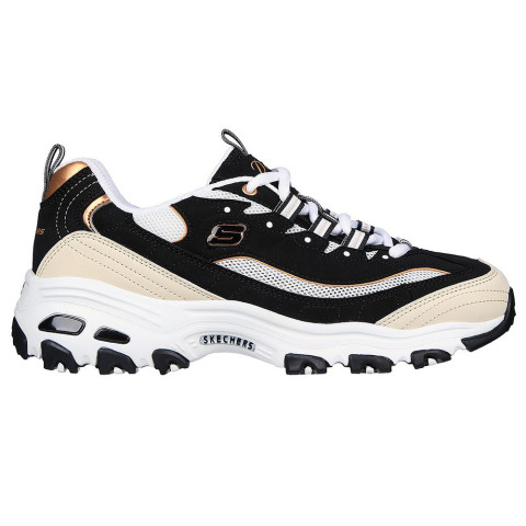 Skechers สเก็ตเชอร์ส รองเท้าผู้หญิง Women Online Exclusive Sport D'Lites Casual Shoes - 896204-BKGD Image5