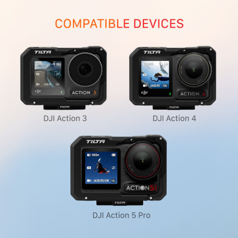 Tilta อลูมิเนียมกรงกล้องเต็มรูปแบบสําหรับ Dji action 3Dji action 4Dji action 5 pro Image8