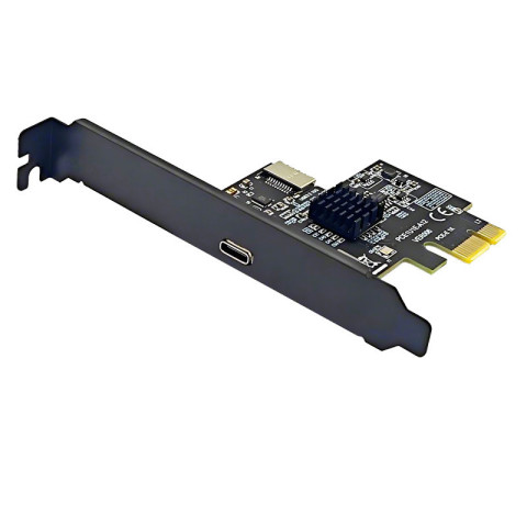 Pcie USB Type C การ์ดขยาย PCI Express 3.0 X1 ถึง USB 3.2 Gen2 ประเภท C + ประเภท E 10G ASM3142 ชิป PCI-E USB 3.2 Dual Type C HUB Image3