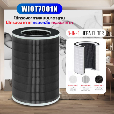 Watashi รุ่น WIOT7001N ไส้กรองอากาศแบบมาตรฐาน ไส้กรองอากาศแบบมาตรฐาน กรองกลิ่น กรองอากาศ Image1