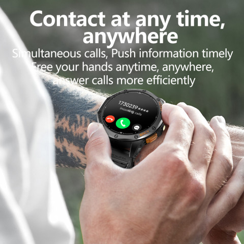 สมาร์ทวอทช์ K67 NineWindGPSบลูทูธระดับความสูงความดันอากาศเข็มทิศการตรวจสอบสุขภาพนาฬิกาว่ายน้ำ1.43สุขภาพที่ชาญฉลาดและนาฬิกากีฬา Image4